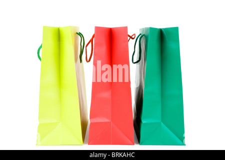 Einkaufstüten Nahaufnahme Schuss Stockfoto