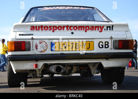 Rückansicht des Wettbewerbs Ford Escort RS2000 Mk2 Stockfoto