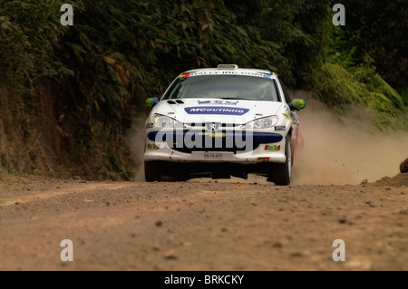 Aufgenommen während der IRC-Rallye Stockfoto