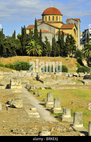 Athener alten Begräbnisstätten der Kerameikos Stockfoto