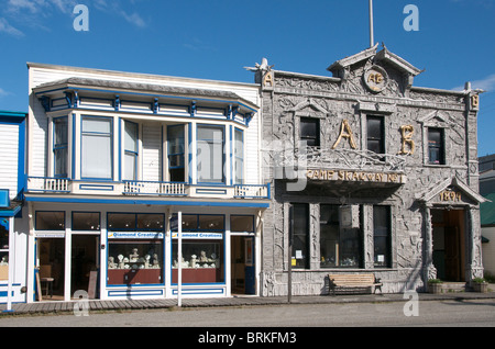 Historische Gebäude am Broadway Skagway Inside Passage Alaska USA Stockfoto