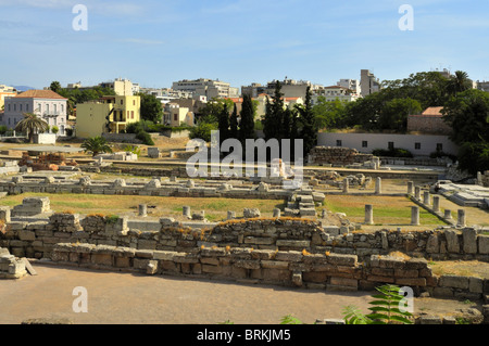 Athener alten Begräbnisstätten der Kerameikos Stockfoto