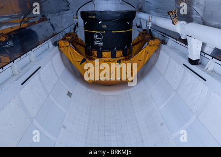 Der Explorer Space Shuttle und Booster-Raketen auf das Kennedy Space Center, Florida Stockfoto