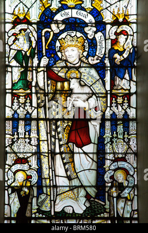 Befleckte Glas Fenster Danby Pfarrkirche North Yorkshire England Stockfoto