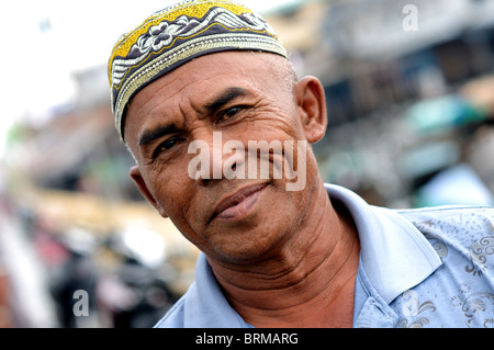 Mann Belakang Padang Riau Inseln Indonesien Stockfoto