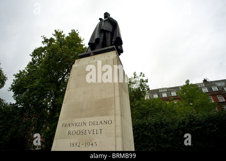 Statue von Franklin Delano Roosevelt in London Stockfoto