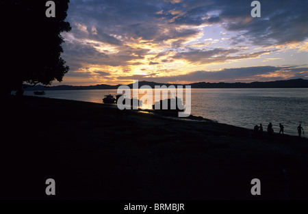 Pagan-Tal, Irrawaddy-Fluss Stockfoto