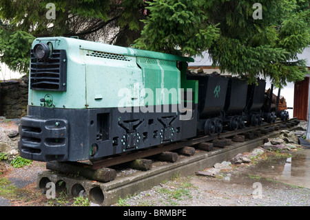 Historische Grubenbahn, Spania Dolina, Slowakei Stockfoto