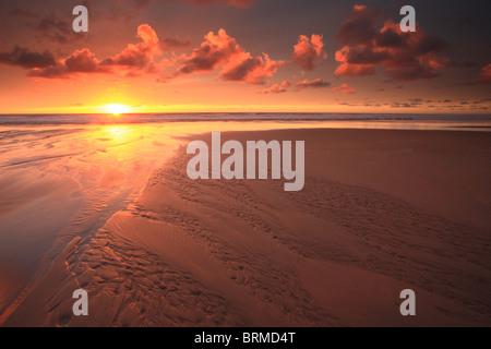 Sandymouth Bay Sunset, North Cornwall, England, UK Stockfoto