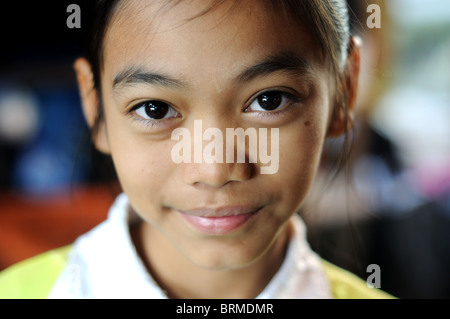 Mädchen in Pasar Atas Bukittingi Sumatra Indonesien Stockfoto