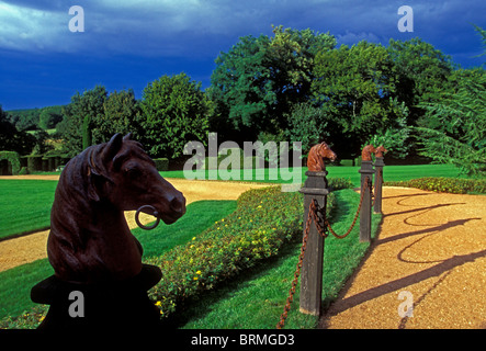 Eyrignac Manor Gardens, Eyrignac Manor, Stadt von Salignac-Eyvigues, Dordogne, Aquitaine, Frankreich, Europa Stockfoto