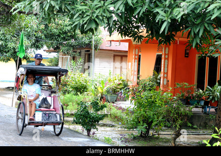 Straßenszene Belakang Padang Riau Inseln Indonesien Stockfoto