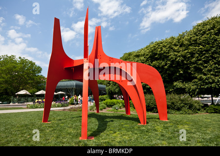 Cheval Rouge von Alexander Calder in nationale Galerie der Kunst-Skulptur-Garten Stockfoto