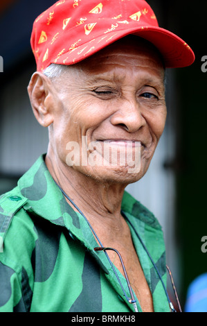 Mann auf Belakang Padang Riau Inseln Indonesien Stockfoto