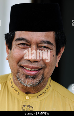 Mann auf Belakang Padang Riau Inseln Indonesien Stockfoto