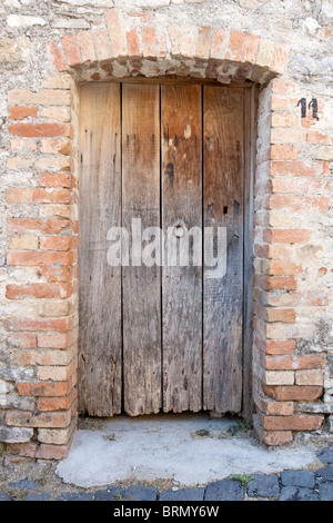 Tür, Castelpizzuto Molise Italien alte Dorf Dörfer verlassen Haus Stockfoto