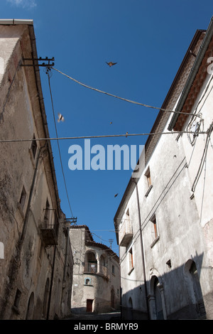 Castelpizzuto Molise Italien alte Dorf Dörfer verlassenen Häusern Stockfoto