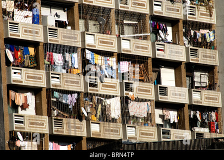 Beira, Mosambik-Appartementhaus Stockfoto