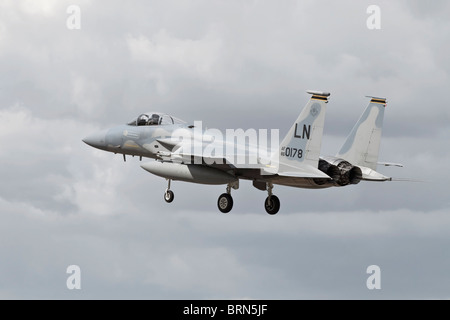 Ein Boeing - McDonnell Douglas F15C Eagle Luftüberlegenheitsjäger der USAF Stockfoto