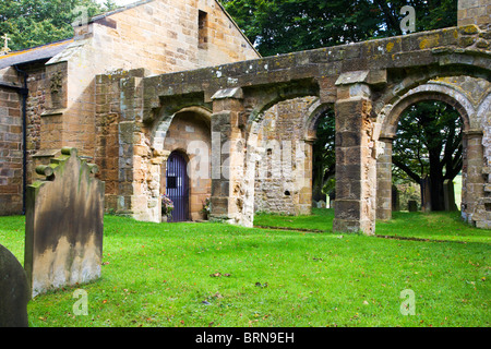 Alten Kreuzkirche Whorlton Swainby North Yorkshire England Stockfoto