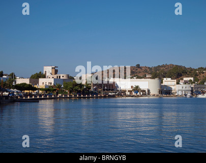 die Stadt Lakki in Leros Insel - Dodekanes - Griechenland Stockfoto