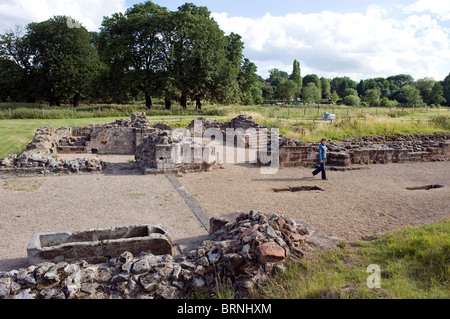 Die Ruinen von Bordesley Abbey in Redditch, Worcestershire Stockfoto