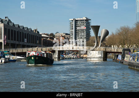 dh St Augustiner erreichen BRISTOL DOCKS BRISTOL Peros Brücke Fähre schwimmenden Hafen Stockfoto