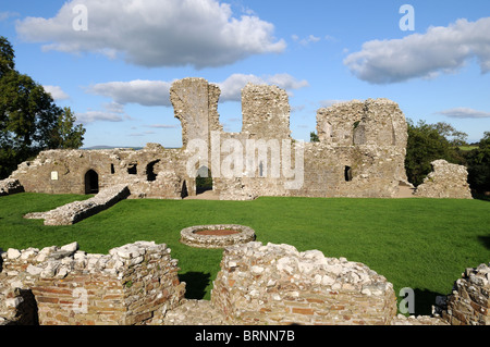 Llawhaden Schloss Pembrokeshire gebaut durch die Bischöfe von St Davids Cathedral im frühen 12. Jahrhundert Wales Cymru UK GB Stockfoto