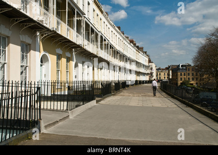 dh Royal York Crescent CLIFTON VILLAGE BRISTOL georgischen Terrasse Bristol Royal York Crescent Häuser Wohnungen Stockfoto