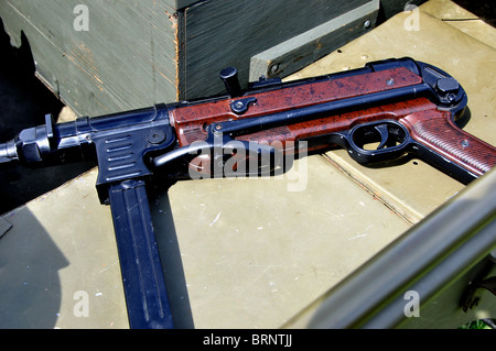 Schmeisser MP40 Maschinenpistole von WW2 vintage Stockfoto