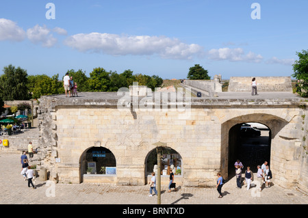 Stock Foto von der ummauerten Stadt Brouage in Frankreich. Stockfoto