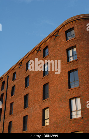 Gemauerte Lager, Teil des komplexen Albert Dock. Hertiage Weltkulturerbe in Liverpool, Merseyside, England Stockfoto