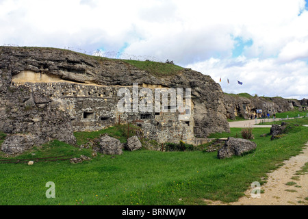 Fort Douaumont war eine der Festungen gebaut, um Verdun vor einer Invasion zu schützen durch Deutschland vor WWI, Verdun, Meuse, Frankreich. Stockfoto