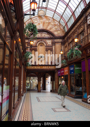 Historischen Central Arcade Anfang des 20. Jahrhunderts Einkaufspassage in zentrale Newcastle Upon Tyne Stockfoto