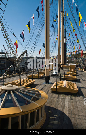 dh SS Great Britain BRISTOL DOCKS BRISTOL SS Great Britain Schiffe Deck Rigg Masten Stockfoto