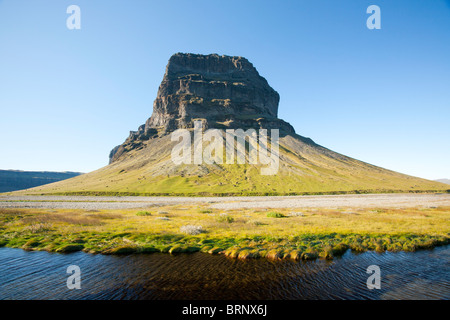 Ein Höhepunkt in der Skaftafell-Nationalpark, Island. Stockfoto