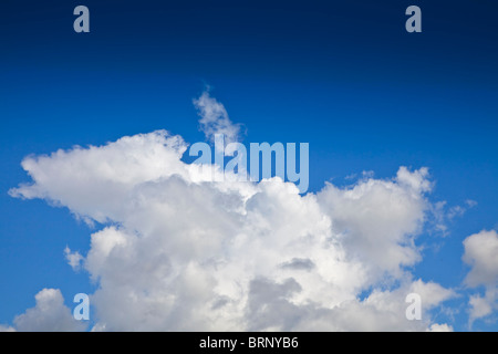 Cumulus Wolkenformationen, Sommertag, blauer Himmel Stockfoto