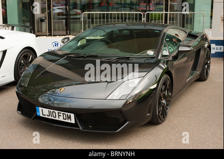 Lamborghini Gallardo Superleggera schwarz Stockfoto