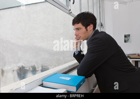 Mann mit einem Geschäftsgespräch Stockfoto