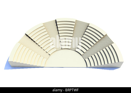 3D römischen Amphitheater-Stil Stockfoto