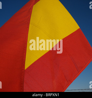 Detail einer spanischen Flagge, Spanien Stockfoto