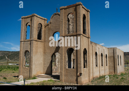 Alten Kirchenruine in Antonito Colorado Stockfoto