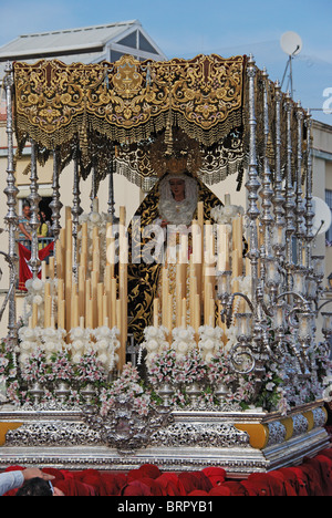 Santa Semana (Karwoche), Malaga, Costa Del Sol, Provinz Malaga, Andalusien, Südspanien, Westeuropa. Stockfoto