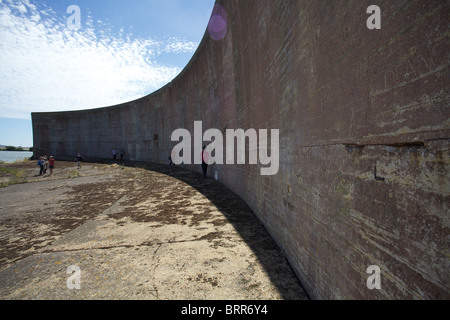 solide Spiegel auf Denge nahe Dungeness, Kent, Großbritannien Stockfoto