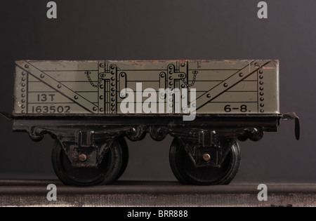 Weißblech Hornby 0 Gauge Wagon, ca. 1950er Jahre Stockfoto