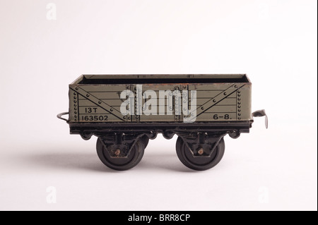 Weißblech Hornby 0 Gauge Wagon, ca. 1950er Jahre Stockfoto