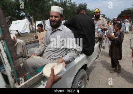 Opfer der schweren Überschwemmungen in Pakistan (2010) Stockfoto