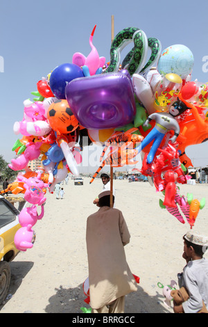 Ballon-Verkäufer in kabul Stockfoto