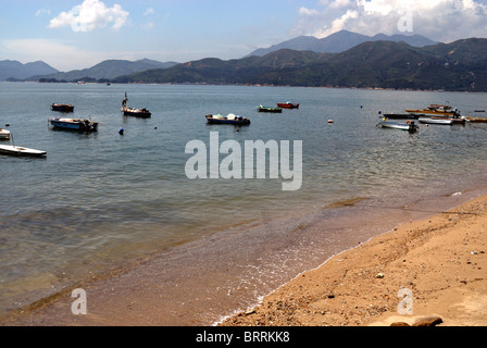 Peng Chau Island, Hongkong, Strand Stockfoto