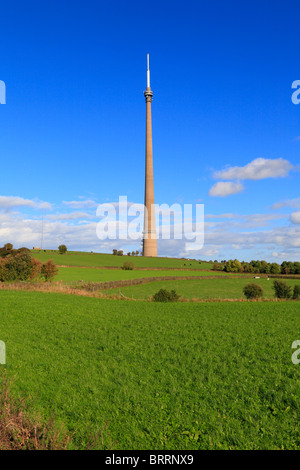 Emley Moor Übertragung von Station, Emley, West Yorkshire, England, Vereinigtes Königreich. Stockfoto